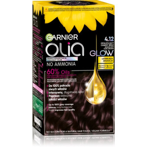 Garnier Olia Big Kit Permanent hårfarve Skygge 4.12 Irisdescent dark brown 1 stk.