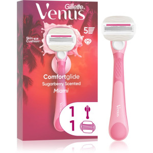 Gillette Venus Comfortglide Sugarberry Miami Lady Shaver med duschhållare 1 st.