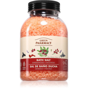 Green Pharmacy Sandalwood & Patchouli Bath Salt sel de bain relaxant 1000 g