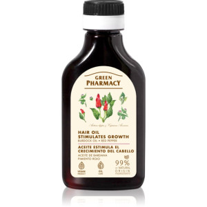 Red Peppers Burdock Oil Aceite De Bardana Para Estimular El Crecimiento De Cabello 100 Ml