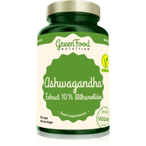 GreenFood Nutrition Ashwagandha Extract 10 % Withanolides soutien au bien-être psychique 102 g