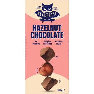 HealthyCo Hazelnut chocolate chocolat au lait avec noix 100 g