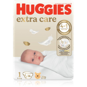 Huggies Extra Care Size 1 engångsblöjor 2-5 kg 26 st.