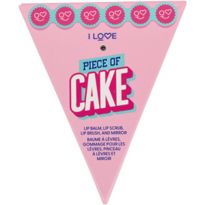 I Love Piece of Cake set cadou de buze