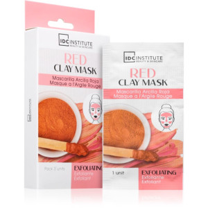 IDC Institute Red Clay Mask Exfoliërende Masker 3x8 g