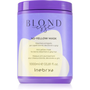 Inebrya BLONDesse No-Yellow Mask Hårmask för neutralisering av gula toner 1000 ml