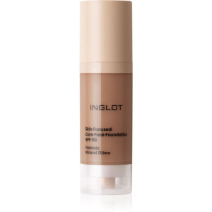 Inglot Skin Focused Care Face Foundation SPF 50 acoperire make-up SPF 50 culoare Deep Amber 30 ml