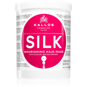 Kallos KJMN Professional Silk naamio kuiville ja herkistyneille hiuksille 1000 ml