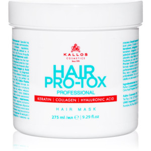 Kallos Hair Pro-Tox Masker voor Slap en Beschadigd Haar met Kokosolie, Hyaluronzuur en Collageen 275 ml