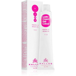 Kallos KJMN Professional Cream Hair Colour Keratin & Argan Oil Hårfarve Med keratin og arganolie Skygge 7.0 Medium Blond 100 ml