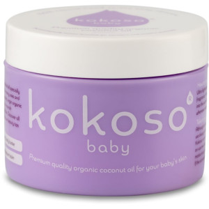 Kokoso Baby Kids luomu kookosöljy herkälle iholle syntymästä lähtien 70 g