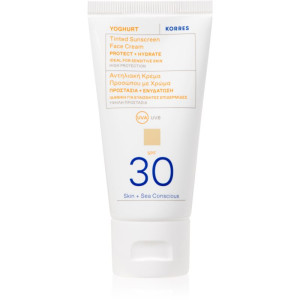 Korres Yoghurt Tinted Sunscreen Tonende og beskyttende creme SPF 30 50 ml
