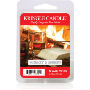 Kringle Candle Whiskey & Embers tartelette en cire 64 g