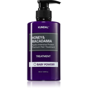 KUNDAL Honey & Macadamia Baby Powder crema intens hidratanta pentru păr uscat și deteriorat 500 ml