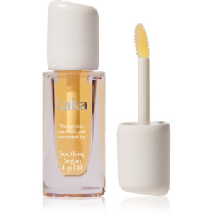 Laka Soothing Vegan Lip Oil huile à lèvres avec effets apaisants teinte Nourishing Yellow 4.5 ml