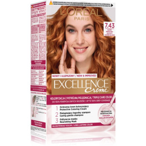 L’Oréal Paris Excellence Creme Hårfärg Skugga 7.43 Blonde Copper 1 st.