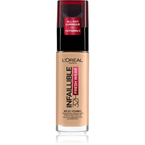L’Oréal Paris Infaillible 32H Fresh Wear Långvarig flytande foundation Skugga 120 VANILA 30 ml