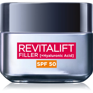 L’Oréal Paris Revitalift Filler Replenishing dagkräm med effekt mot åldrande SPF 50 50 ml