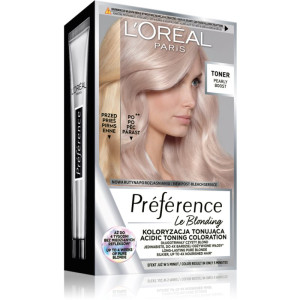 L’Oréal Paris Préférence Le Blonding Toner hapan kasvovesi messinkisiä sävyjä neutralisoiva sävy Pearly Boost 1 kpl