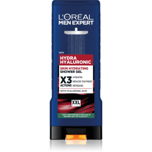 L’Oréal Paris Men Expert Hydra Hyaluronic suihkugeeli sisältää hyaluronihappoa 400 ml
