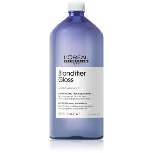 L’Oréal Professionnel Serie Expert Blondifier Forskønnende og genoprettende shampoo til afbleget, køligt lyst hår 1500 ml