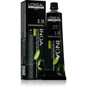 L’Oréal Professionnel Inoa Permanent hårfarve Ammoniakfri Skygge 5.18 60 ml