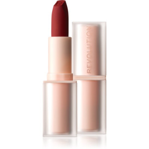 Revolution Lip Allure Soft Satin Lipstick ruj cremos cu finisaj satinat culoare CEO Brick Red 3.2 g