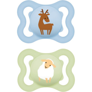 MAM Air 0+ months tétine Blue/ Green 2 pcs