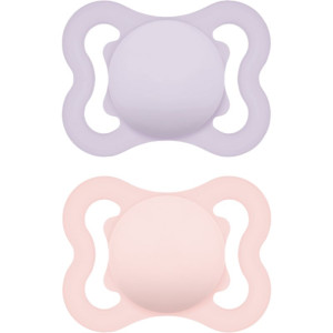 MAM Supreme 0m+ tétine Purple/ Pink 2 pcs