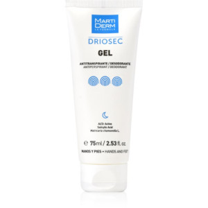 MartiDerm Driosec Gel Antitranspirante Gel für Hände und Füße gegen übermäßiges Schwitzen 75 ml