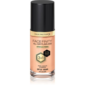 Max Factor Facefinity All Day Flawless Långvarig foundation SPF 20 Skugga 75 Golden / N75 Golden 30 ml