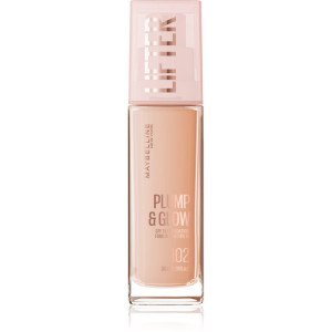 MAYBELLINE NEW YORK Lifter Plump & Glow machiaj de stralucire pentru un look natural culoare 102 30 ml