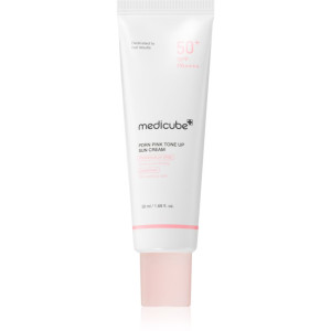 medicube PDRN Pink Tone Up Sun Cream loțiune protectoare hidratantă SPF 50 50 ml