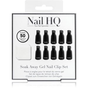 Nail HQ Soak Away Gel Nail Clip Set ensemble pour le retrait des ongles en gel et en acrylique