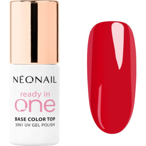 NEONAIL Ready In One 3in1 UV Gel Polish Gel Nagellak met Diamanten Poeder Tint 11 One Classic Red 7.2 ml
