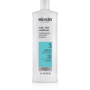 Nioxin System 3 Scalp + Hair Conditioner Balsam för färgbehandlat uttunnande hår 1000 ml