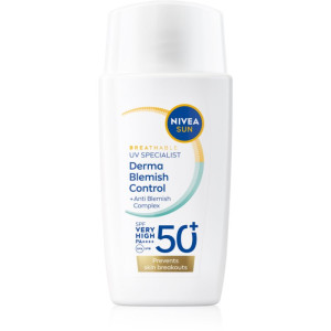 NIVEA SUN Derma Skin Clear crème solaire visage pour peaux à imperfections SPF 50+ 40 ml