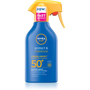 NIVEA SUN Protect & Moisture Fugtgivende solspray SPF 50+ 250 ml