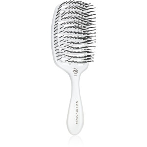 Olivia Garden ESSENTIAL CARE FLEX Medium Hair Bristles Haarborstel Ice White 1 st