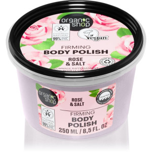 Organic Shop Organic Rose & Salt Kropsskrub med salt 250 ml