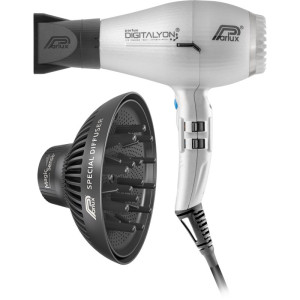 Parlux Digitalyon + Magic Sense sèche-cheveux + diffuseur Silver 1 pcs