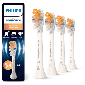 Philips Sonicare Premium All-in-One HX9094/87 Ersatzkopf für Zahnbürste White 4 St.