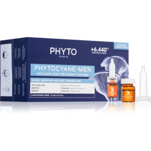 Phytocyane Anti-Hair Loss Treatment For Men vård som främjar hårtillväxten och hindrar håravfall 12x3.5 ml