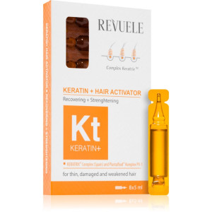 Revuele Ampoules Keratin + Hair Activator Ampul Til tyndt, stresset hår 8x5 ml