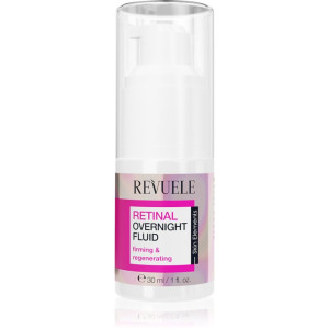 Revuele Retinal Overnight Fluid Föryngrande ansiktsvätska med uppljusande och mjukgörande effekt 30 ml