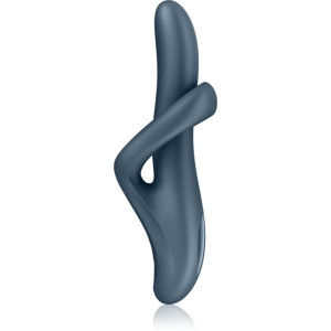 Satisfyer HEAT FLEX 4 vibrator with clitoral stimulator Grey 23 cm