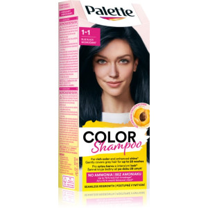 Schwarzkopf Palette Color Shampoo shampoing colorant teinte 1-1 Blue Black 50 ml