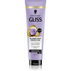 Schwarzkopf Gliss Blonde Hair Perfector Genoprettende hårmaske til bleget eller highlightet hår 150 ml