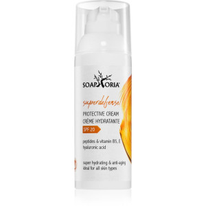 Soaphoria SuperDefense crème hydratante protectrice avec des peptides SPF 20 50 ml