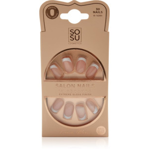 SOSU Cosmetics Salon Nails French Mani Faux ongles teinte French Mani 30 pcs